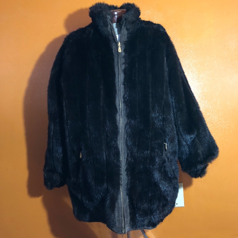 JLC Vintage Reversible Suede Coat Jacket